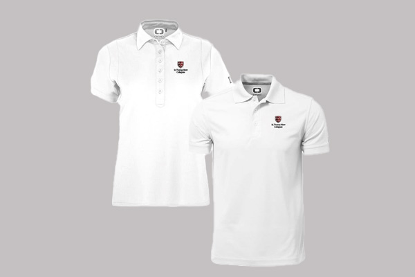 White Golf Shirt Pre-Order: Cambridge Uniforms